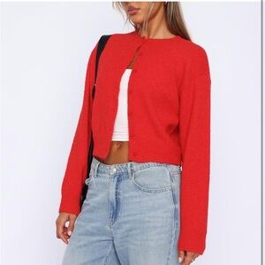 Amazon Vibrant Red Women's Cardigan
